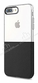 Eiroo Half to Life iPhone 7 Plus / 8 Plus Siyah Silikon Klf