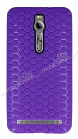 Eiroo Honeycomb Asus Zenfone 2 Mor Silikon Klf