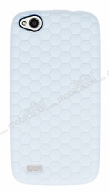 Eiroo Honeycomb General Mobile Discovery Beyaz Silikon Klf