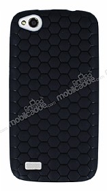 Eiroo Honeycomb General Mobile Discovery Siyah Silikon Klf