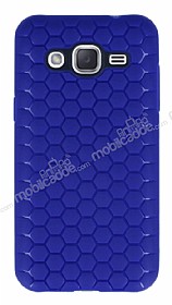 Eiroo Honeycomb Samsung Galaxy J2 Lacivert Silikon Klf