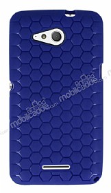 Eiroo Honeycomb Sony Xperia E4g Lacivert Silikon Klf
