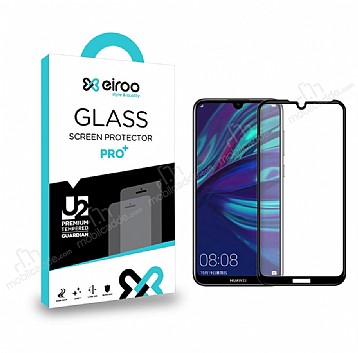 Eiroo Honor 8A Tempered Glass Full Siyah Cam Ekran Koruyucu
