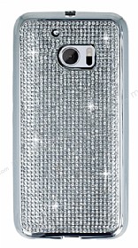 Eiroo HTC 10 Tal Silver Silikon Klf