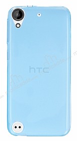 HTC Desire 530 Ultra nce effaf Mavi Silikon Klf