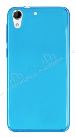 HTC Desire 728G Ultra nce effaf Mavi Silikon Klf