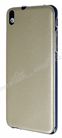 HTC Desire 816 Ultra nce Deri Gold Silikon Klf