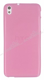 HTC Desire 816 Ultra nce effaf Pembe Silikon Klf