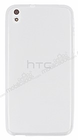 HTC Desire 816 Ultra nce effaf Beyaz Silikon Klf