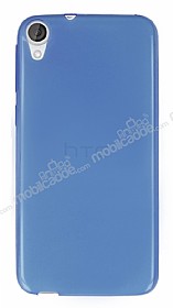 HTC Desire 820 Ultra nce effaf Mavi Silikon Klf
