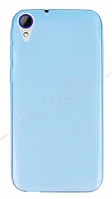 HTC Desire 830 Ultra nce effaf Mavi Silikon Klf