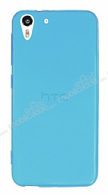 HTC Desire Eye Ultra nce effaf Mavi Silikon Klf