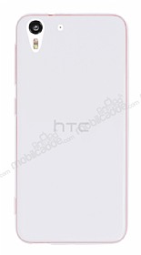 HTC Desire Eye Ultra nce effaf Beyaz Silikon Klf