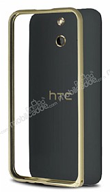 Eiroo HTC One E8 Metal Bumper ereve Gold Klf