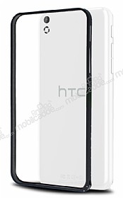 Eiroo HTC Desire 816 Metal Bumper ereve Siyah Klf