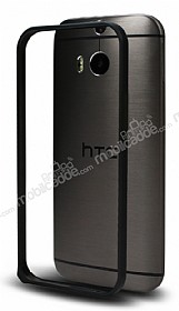 Eiroo HTC One M8 Siyah Metal Bumper ereve Klf