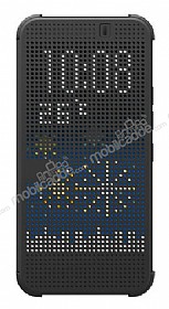 Eiroo HTC One M9 Dot View Uyku Modlu Gri Klf