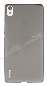 Huawei Ascend P7 Ultra nce effaf Siyah Silikon Klf