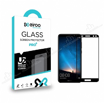 Eiroo Huawei Mate 10 Lite Tempered Glass Full Siyah Cam Ekran Koruyucu