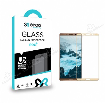 Eiroo Huawei Mate 10 Pro Tempered Glass Full Gold Cam Ekran Koruyucu