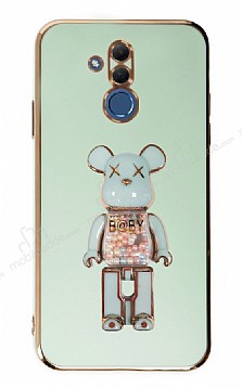 Eiroo Huawei Mate 20 Lite Candy Bear Standl Yeil Silikon Klf