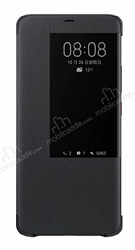 Huawei Mate 20 Pro Uyku Modlu Kapakl Siyah Klf