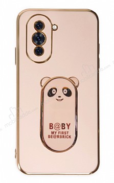 Eiroo Huawei Nova 10 Baby Panda Standl Pembe Silikon Klf