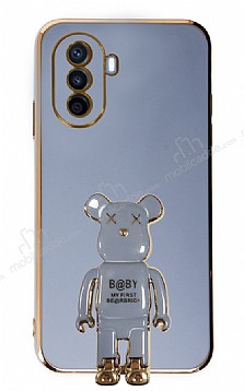 Eiroo Huawei Nova Y70 Baby Bear Standl Mavi Silikon Klf