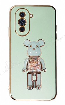 Eiroo Huawei nova 10 Pro Candy Bear Standl Yeil Silikon Klf