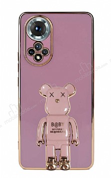 Eiroo Huawei Nova 9 Baby Bear Standl Mor Silikon Klf