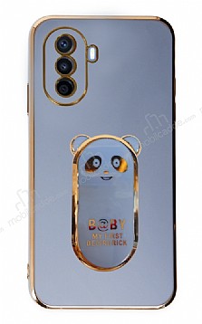Eiroo Huawei Nova Y70 Baby Panda Standl Mavi Silikon Klf