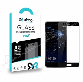 Eiroo Huawei P10 Tempered Glass Full Siyah Cam Ekran Koruyucu