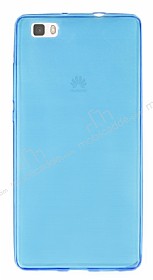 Huawei P8 Lite Ultra nce effaf Mavi Silikon Klf