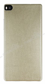Huawei P8 Ultra nce Deri Gold Silikon Klf