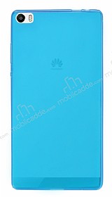 Huawei P8max Ultra nce effaf Mavi Silikon Klf
