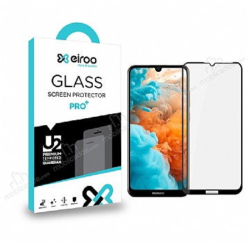 Eiroo Huawei Y6s 2019 Tempered Glass Full Siyah Cam Ekran Koruyucu