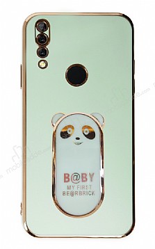 Eiroo Huawei Y9 Prime 2019 Baby Panda Standl Yeil Silikon Klf