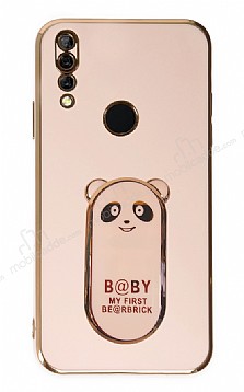 Eiroo Huawei Y9 Prime 2019 Baby Panda Standl Pembe Silikon Klf