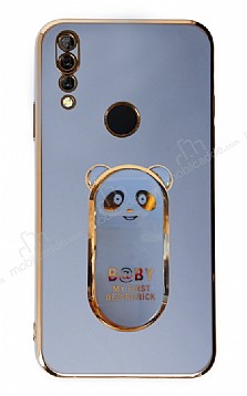 Eiroo Huawei Y9 Prime Baby Panda Standl Mavi Silikon Klf