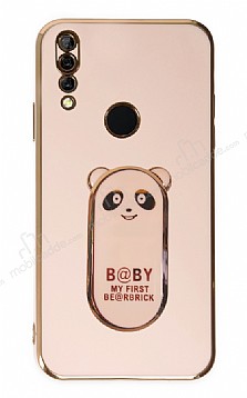 Eiroo Huawei Y9 Prime Baby Panda Standl Pembe Silikon Klf