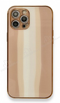 Eiroo Hued iPhone 11 Pro Cam Rose Gold Rubber Klf