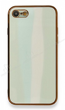 Eiroo Hued iPhone SE 2020 Cam Ak Yeil Rubber Klf