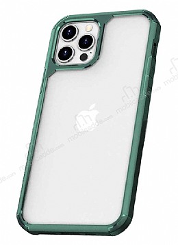 Eiroo Hybrid Color iPhone 11 Pro Max Yeil Silikon Klf