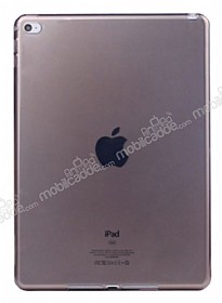Apple iPad mini 4 Ultra nce effaf Siyah Silikon Klf