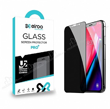 Eiroo iPhone 11 Full Privacy Tempered Glass Cam Ekran Koruyucu