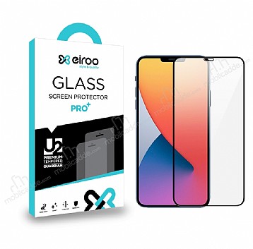 Eiroo iPhone 12 / iPhone 12 Pro Tempered Glass Full Cam Ekran Koruyucu