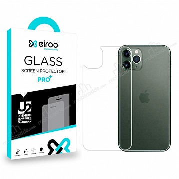 Eiroo iPhone 12 Pro 6.1 in Tempered Glass Arka Cam Gvde Koruyucu
