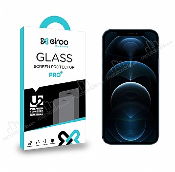 Eiroo iPhone 12 Pro Max Tempered Glass Cam Ekran Koruyucu