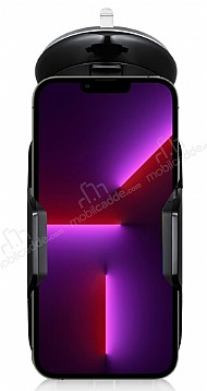 Eiroo iPhone 13 Pro Siyah Ara Tutucu