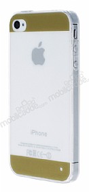 Eiroo iPhone 4 / 4S Gold erit Silikon Klf